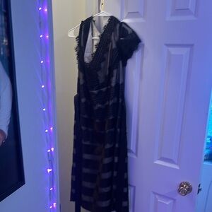 JS Collections Black Lace Dress